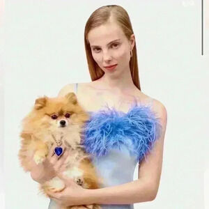 - Lovely sold out Sleeper Boheme silk loungewear dress-Pale Blue colors sold out